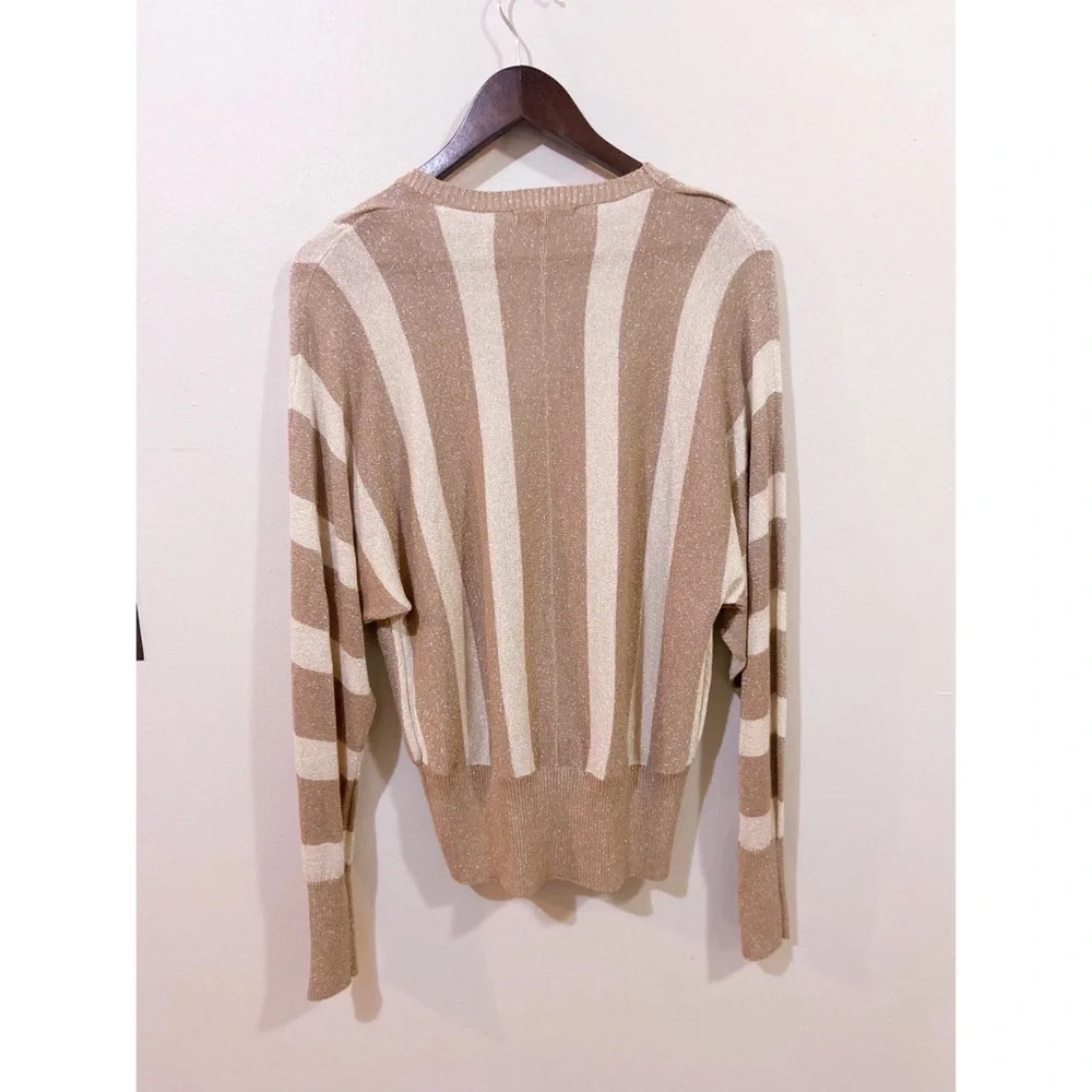 BCBGMaxazria Beautiful Vertical Stripe Top - Picture 7 of 7